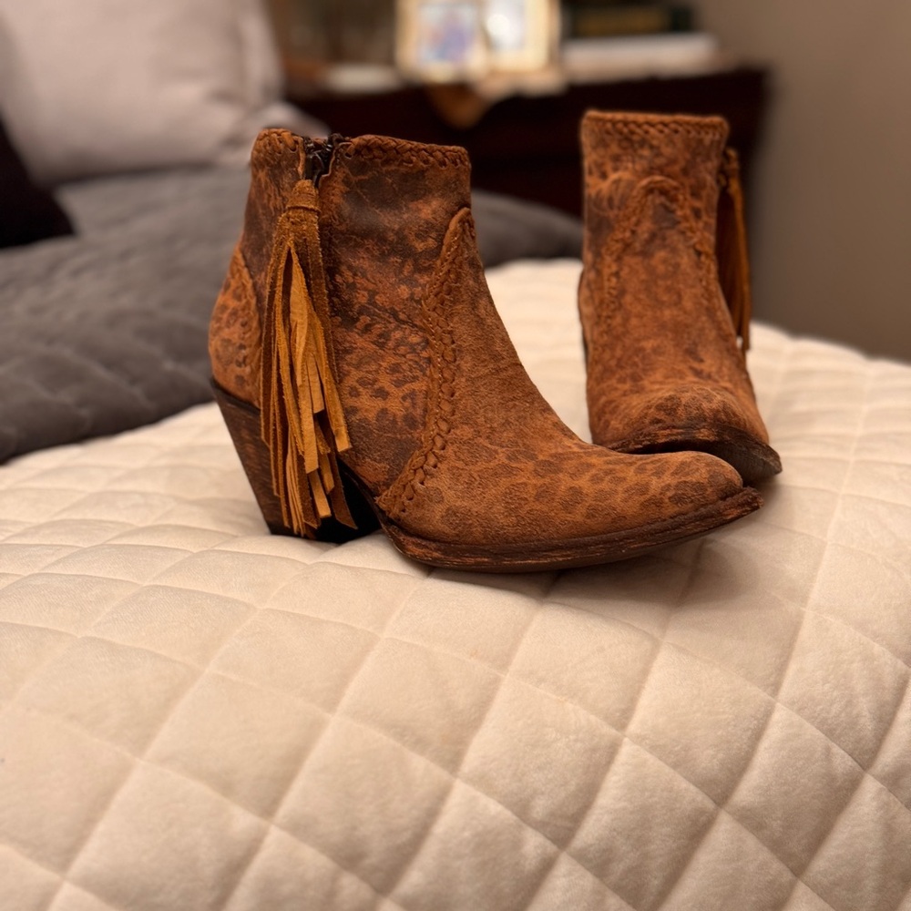 Old Gringo Brown Ankle Boots with Tassels
